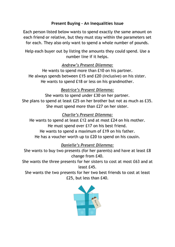 Present Buying - An Inequalities Issue