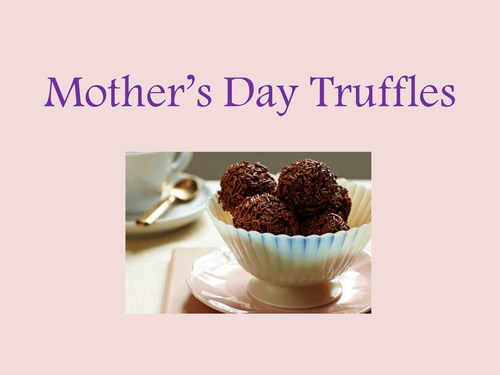 Mother's Day Chocolate Truffles