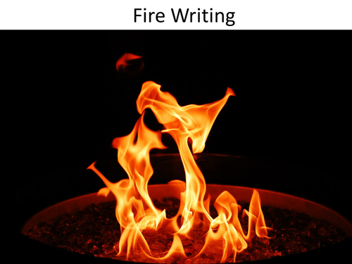 Science club activity 1 - Fire writing