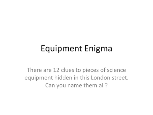 Equipment Enigma