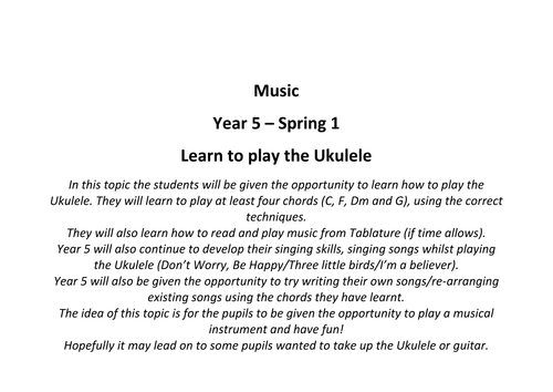 How to play the Ukulele