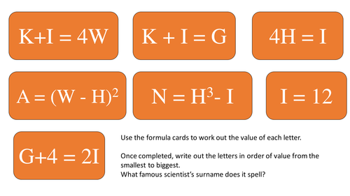 Substituting and Re-arranging Formulae
