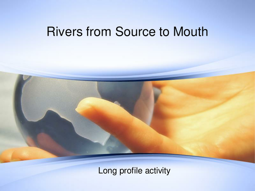 River Long Profile  Activity Lesson