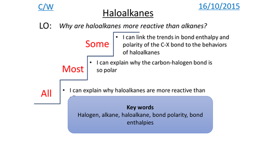 Haloalkanes - AQA Chapter 14