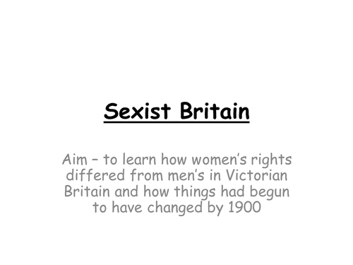 Sexist Britain