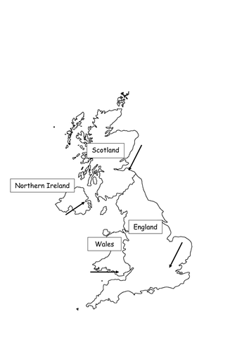 UK capital cities map