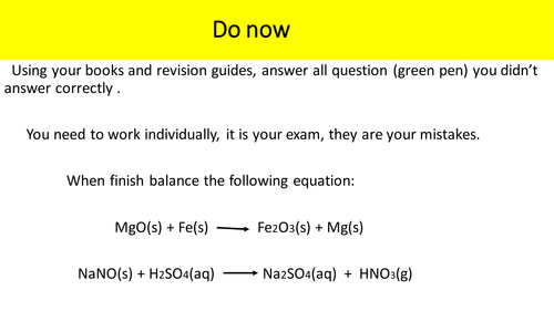 C2 Chemical nomenclature and balance equations