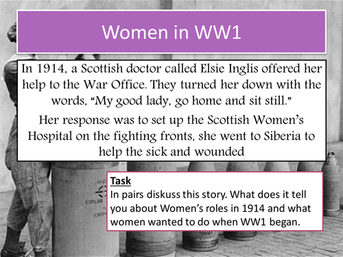 Women's roles in WW1