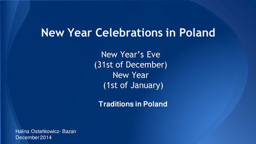 New Year Celebrations in Poland