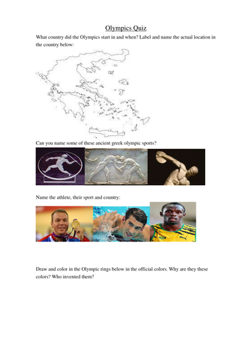 Olympics Quiz
