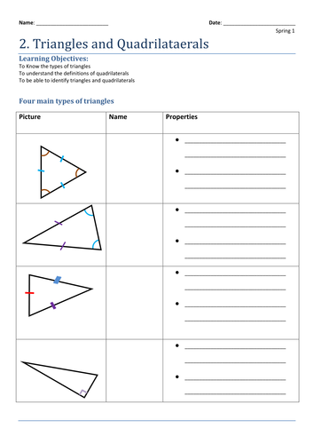 2. Triangles and Quadrilaterals by brendanbayew - Teaching Resources - Tes