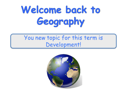 Lesson 1 and 2- What is development?