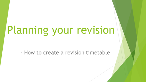 Revision Timetable