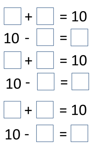 Number Bonds to 10