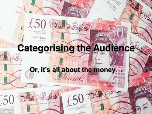 Categorizing the Audience for Advertising