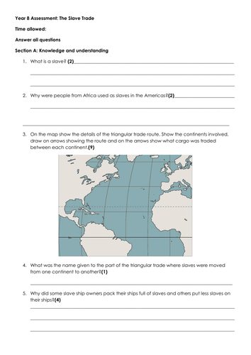 Middle Passage Assessment | Teaching Resources