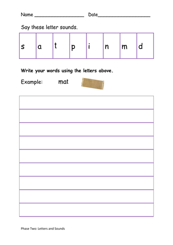 Letters and sounds Sets 1 to 5 PowerPoint Presentations Worksheets