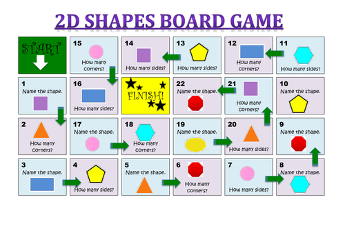 2D shape board game