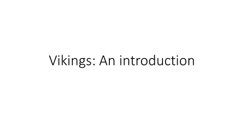 Viking Topic Introduction Activity