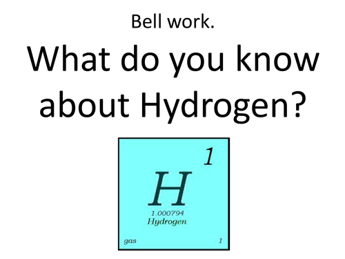 Unit 1 BTEC Level 2 Engineering - Hydrogen Fuel Cells