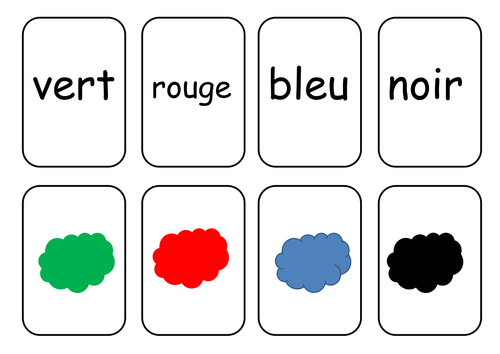 I Colori In Francese Schede Didattiche