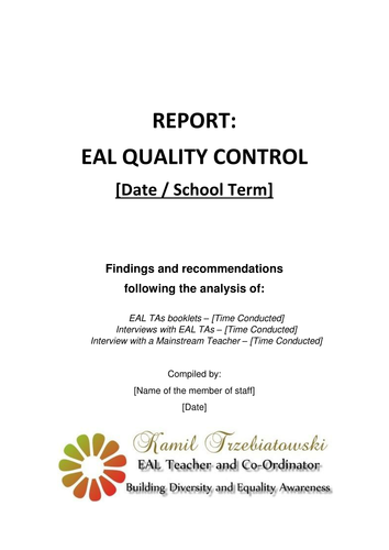 EAL Quality Assurance System for Mainstream Schools