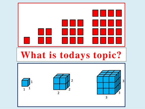 KS3 Square & Cube Numbers Lesson