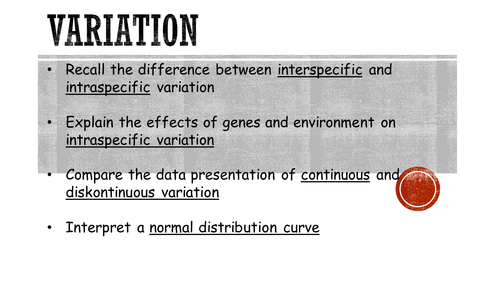 AS level - variation and standard deviation
