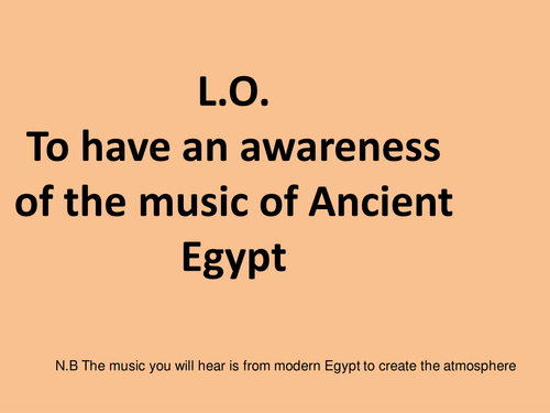 Ancient Egyptian music  - an updated version