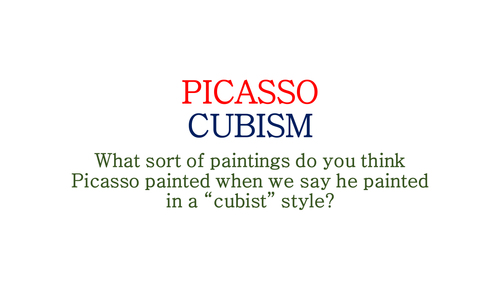 Picasso and cubism