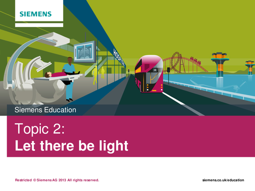Inactive - Siemens KS2 Activity 'Let there be light'