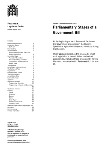 Legislative Process