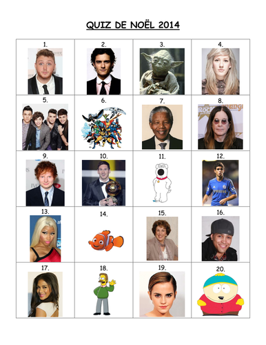 2014 French Christmas Quiz