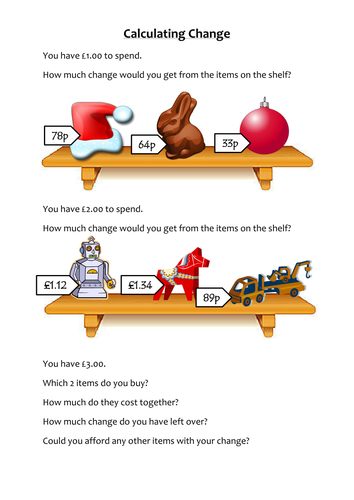 Calculating Change | Teaching Resources