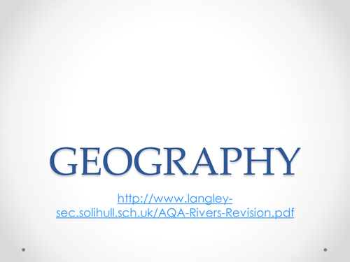 GCSE (AQA) Geography - Ice and rocks by - UK Teaching Resources - TES