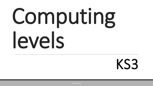 COMPUTING LEVELS