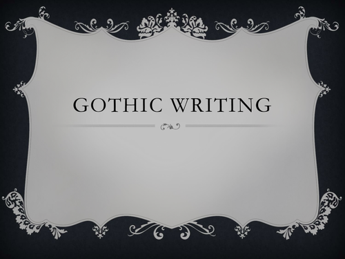 gothic art essay
