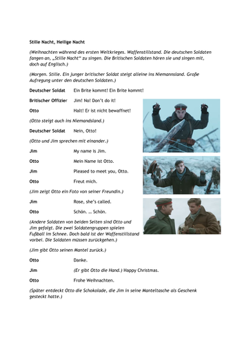 Resources for the Sainsbury's WW1 Christmas Ad