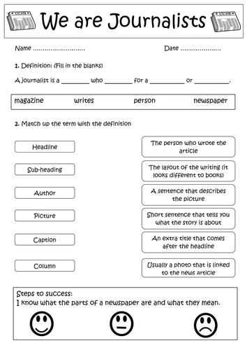 Introduction to Newspaper Articles