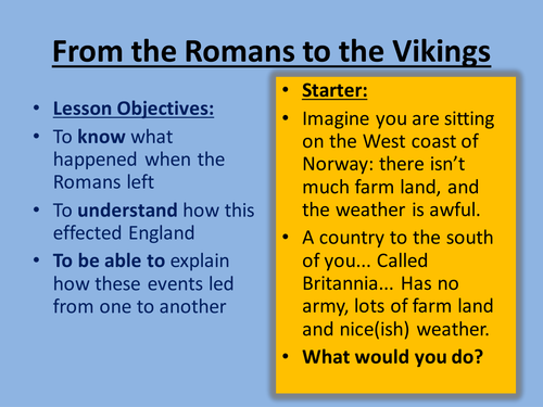 From the Romans to the Vikings