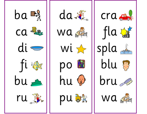 Phase 3: table cards/games for sh phoneme