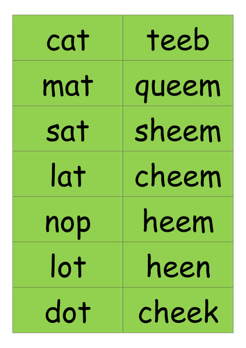 Sorting real and alien words