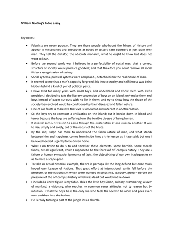 How to start a fable picture