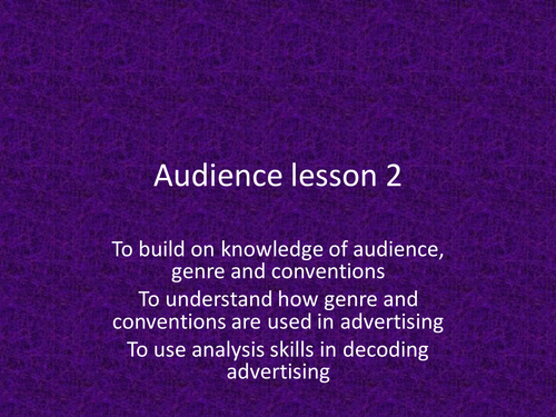 Audience in Film group task