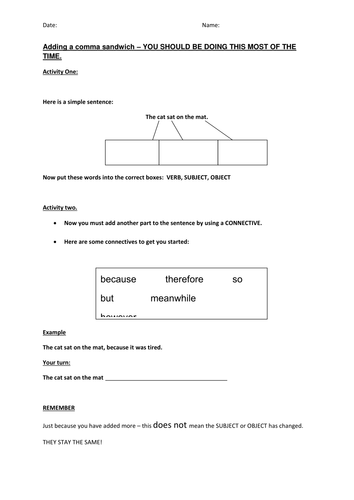 adding-a-subordinate-clause-aka-comma-sandwich-teaching-resources