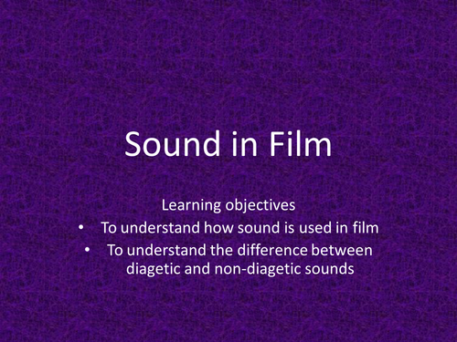 Sound in Film