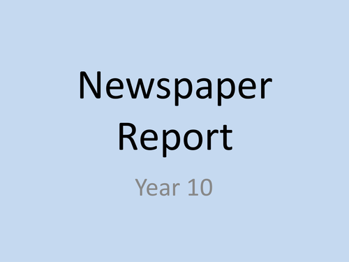 GCSE Non-fiction - Bias in newspapers