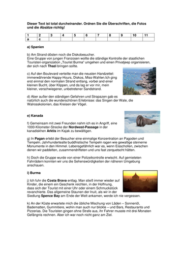 Spanien, Kanada oder Burma?