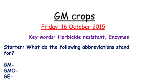 GM crops