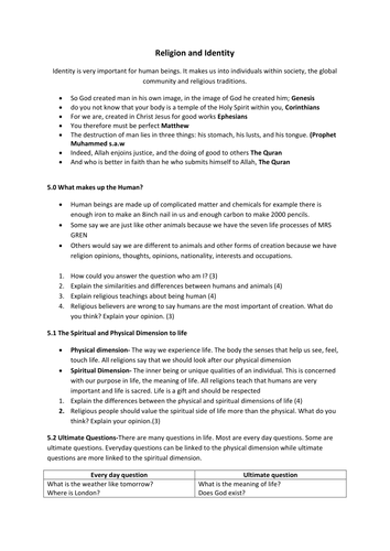 AQA GCSE Religious StudiesSPEC B SUPPORT MATERIALS